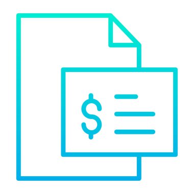 Belge. Web simgesi basit illüstrasyon