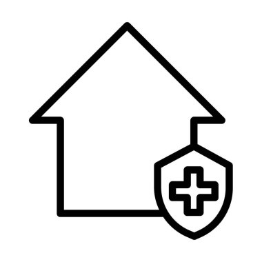 basit ev simgesini, vektör çizim