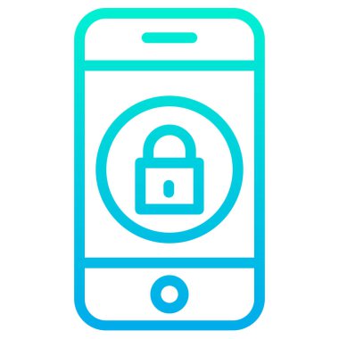 Şifre basit simge, vektör illüstrasyonu