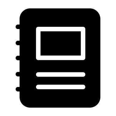 Notlar. Web simgesi basit illüstrasyon