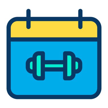 Takvim. Web simgesi basit illüstrasyon