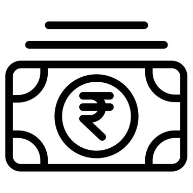 Para için. Web simgesi basit illüstrasyon