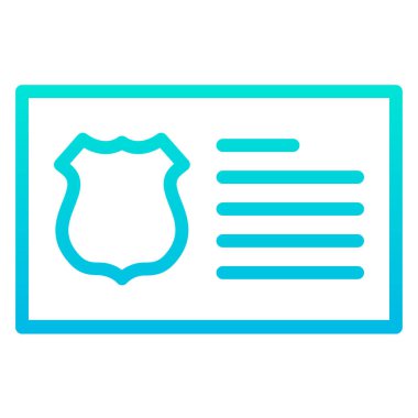 Kimlik kartı. Basit resimleme