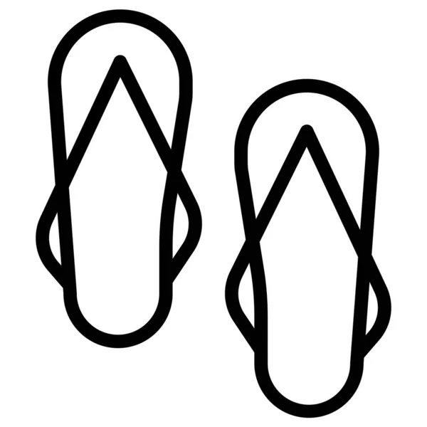 Flip Flops Icon Vektor Illustration — Stockvektor