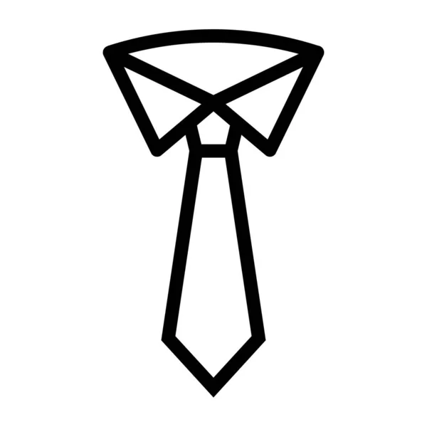 Krawatte Web Symbol Einfache Illustration — Stockvektor