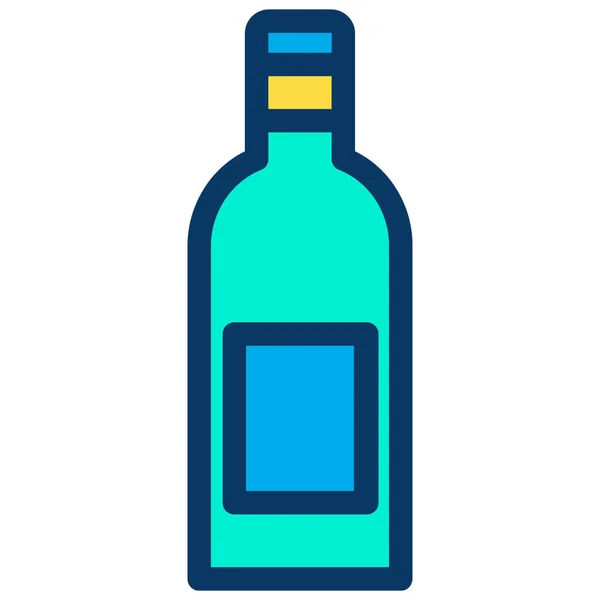 Alcohol Web Icoon Eenvoudig Ontwerp — Stockvector