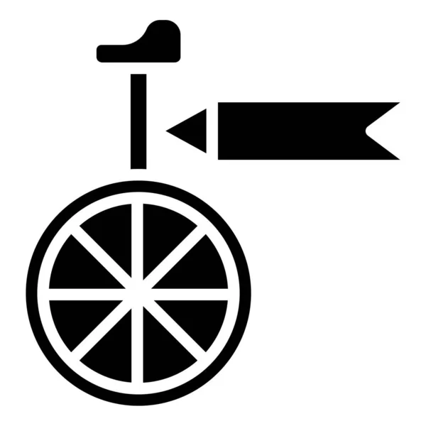 Fahrrad Einfaches Flaches Vektor Symbol — Stockvektor