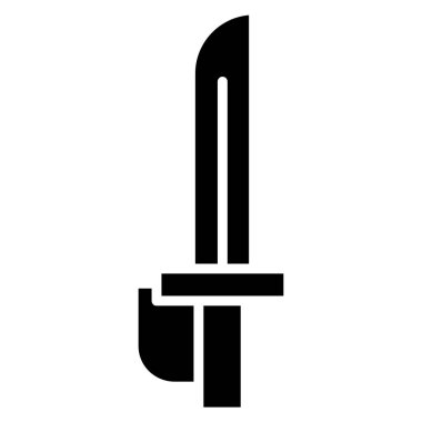 Kılıç. Web simgesi basit illüstrasyon