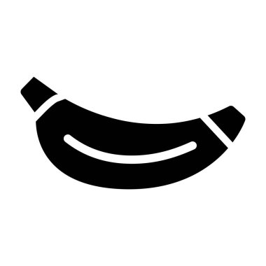 Muz. Web simgesi basit illüstrasyon