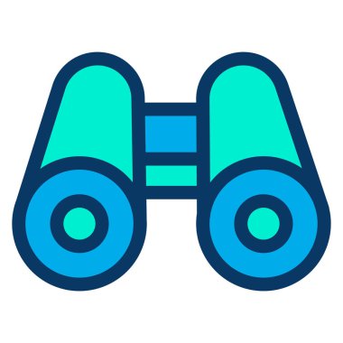 Dürbün. Web simgesi vektör illüstrasyonu