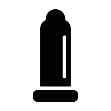 Prezervatif web simgesi basit illüstrasyon