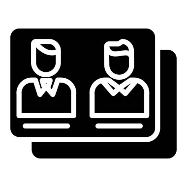 Erkek takım web simgesi basit vektör illüstrasyonu