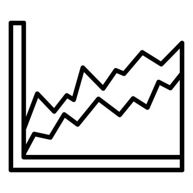 Basit iş grafik simgesi, vektör illüstrasyonu