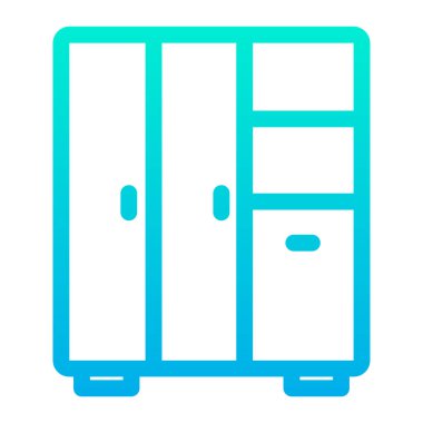 Dolap simgesi vektör illüstrasyonu