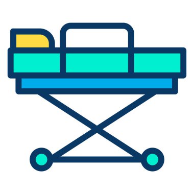 Sedye ağ simgesi vektör illüstrasyonu 