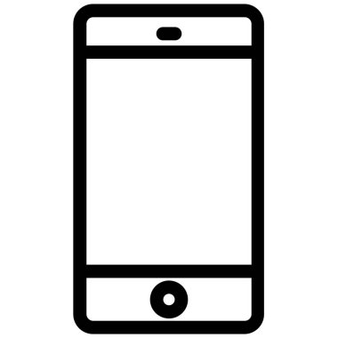 Cep telefonu. Basit resimleme