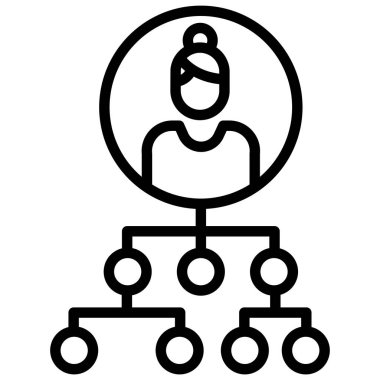 hiyerarşi. Web simgesi basit tasarım