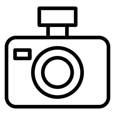 Kamera. Web simgesi basit illüstrasyon 