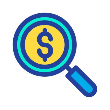 Arama simgesi vektör illüstrasyonu