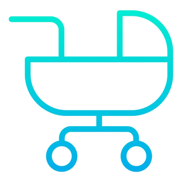 Vektor Symbol Für Kinderwagen — Stockvektor