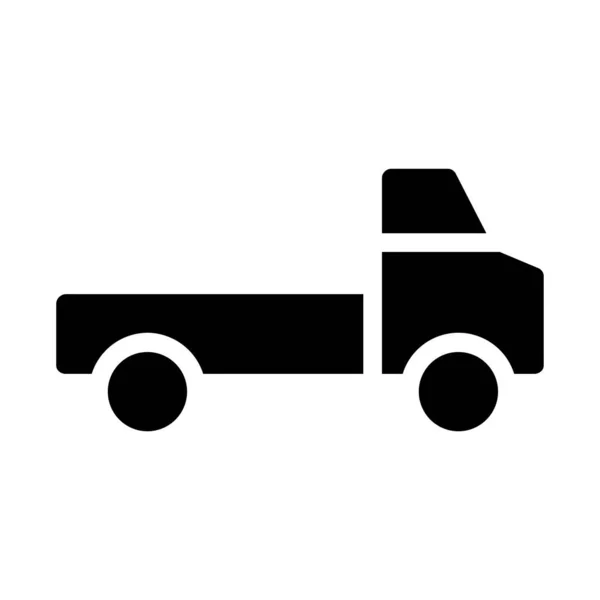 Eenvoudige Truck Icoon Vector Illustratie — Stockvector