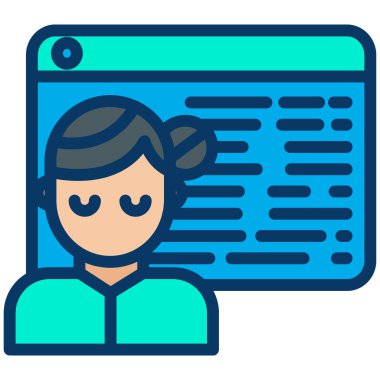 kullanıcı. Web simgesi basit illüstrasyon