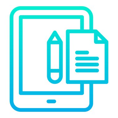 Notlar. Web simgesi basit illüstrasyon