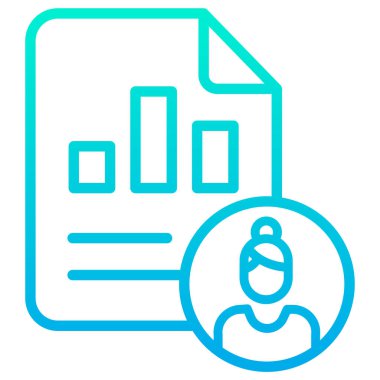 Rapor ver. Web simgesi basit illüstrasyon