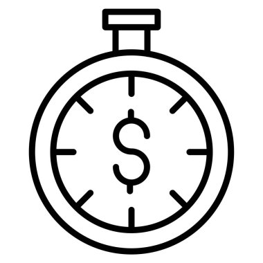 Zamanlayıcı saati. Web simgesi basit illüstrasyon  