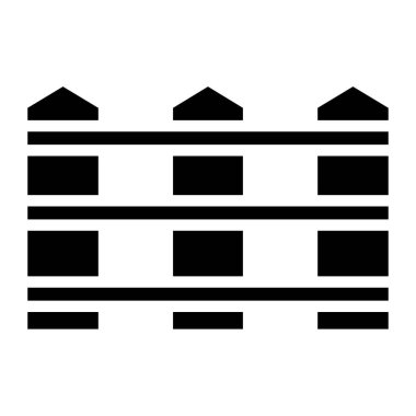 Çit. Web simgesi basit illüstrasyon