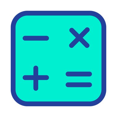 Matematik web simgesi basit vektör illüstrasyonu