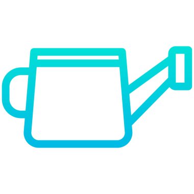 Basit sulama kutusu simgesi, vektör illüstrasyonu