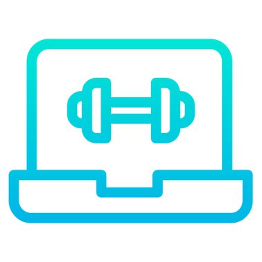 dizüstü bilgisayar simgesi, vektör illüstrasyonu