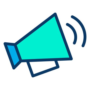  Hoparlör, beyaz arkaplanda basit vektör simgesi