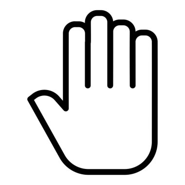 El imleci. Web simgesi basit illüstrasyon