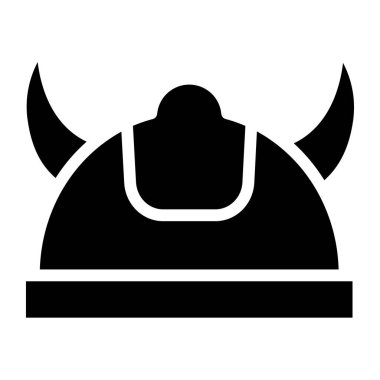 Miğfer. Web simgesi basit illüstrasyon