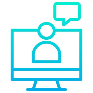 basit video kutsal kişilerin resmi, vektör çizim