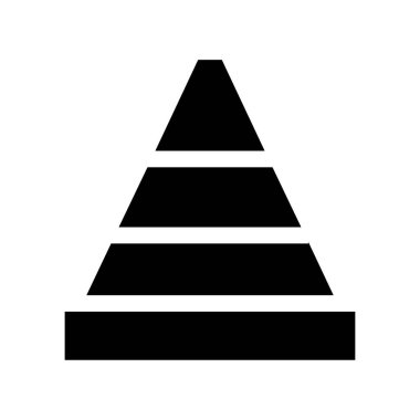 Piramit. Web simgesi basit illüstrasyon