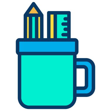 sanat kalemi. Web simgesi, vektör basit illüstrasyon