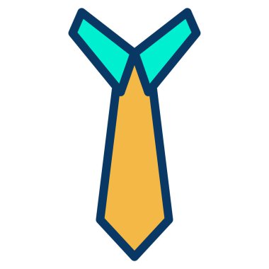 Takım elbisenin vektör çizimi, kravat