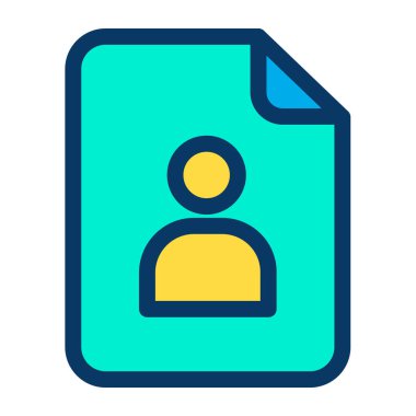 Basit UI profili simgesi, vektör illüstrasyonu