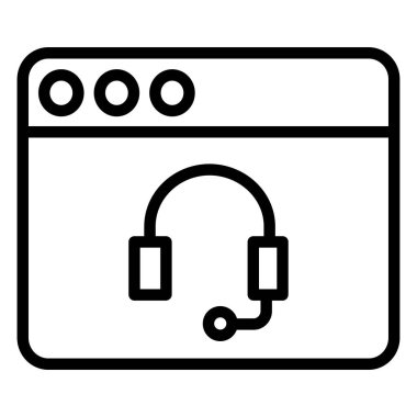 Basit simge, vektör illüstrasyonunu destekle