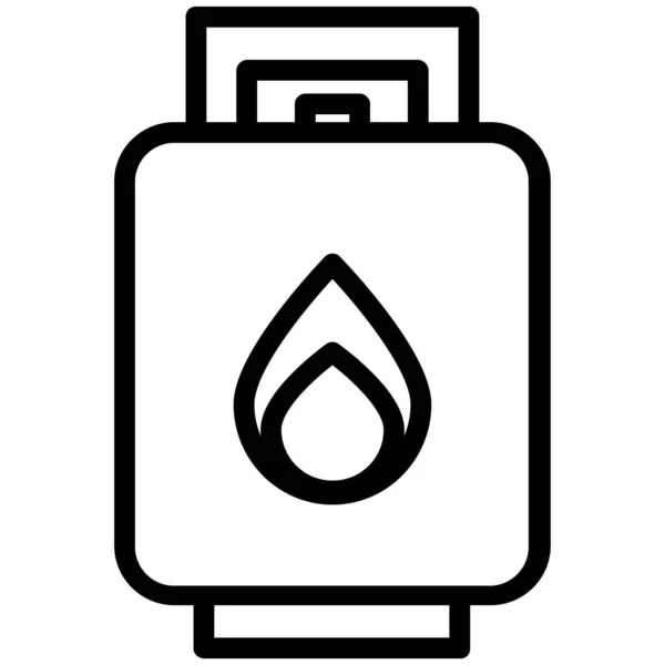 Ilustración Simple Icono Vector Gas Sobre Fondo Blanco — Vector de stock