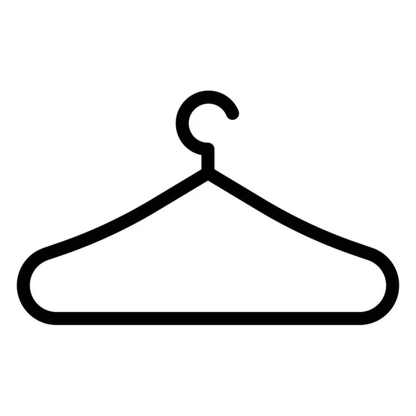 Вішалка Одягу Іконка Білому Тлі — стоковий вектор