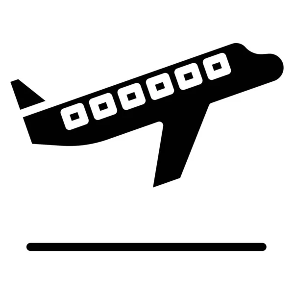 Flygplan Webb Ikon Enkel Illustration — Stock vektor
