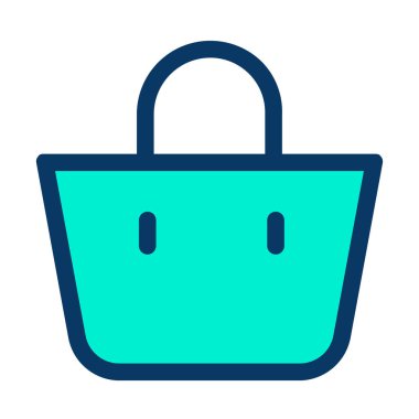 Çanta. Web simgesi basit illüstrasyon