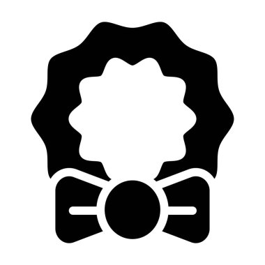 Noel topu ikonu vektör illüstrasyonu