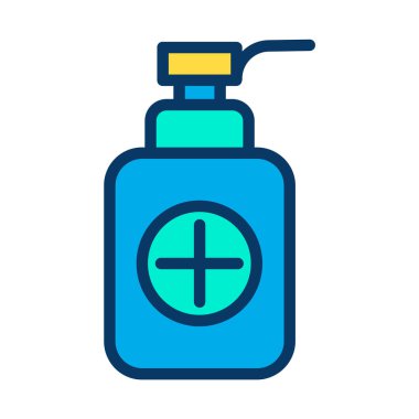 Şişe ikonu vektörü. İnce çizgi işareti. izole edilmiş sınır sembolü çizimi