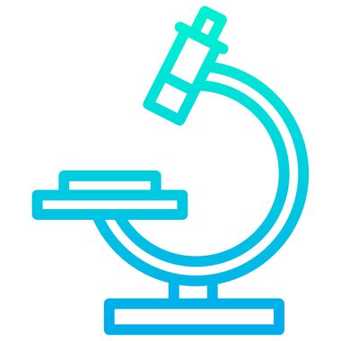 Bilim mikroskobu. vektör illüstrasyonu