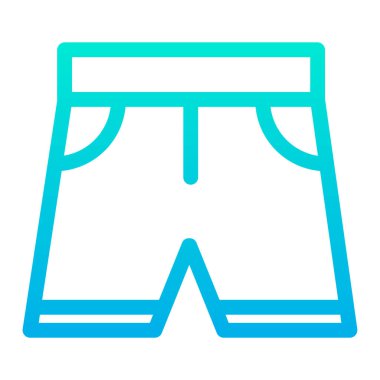 Kısa, minimalist vektör simgesi beyaz üzerine izole